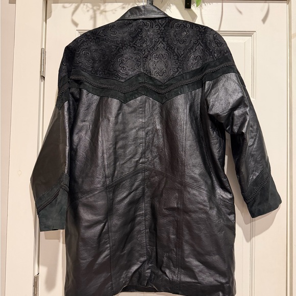 Comint Black 100% Leather Men's Jacket - Picture 5 of 8